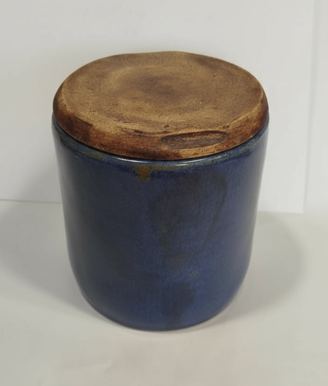 Frasco em Cerâmica Grés com Tampa