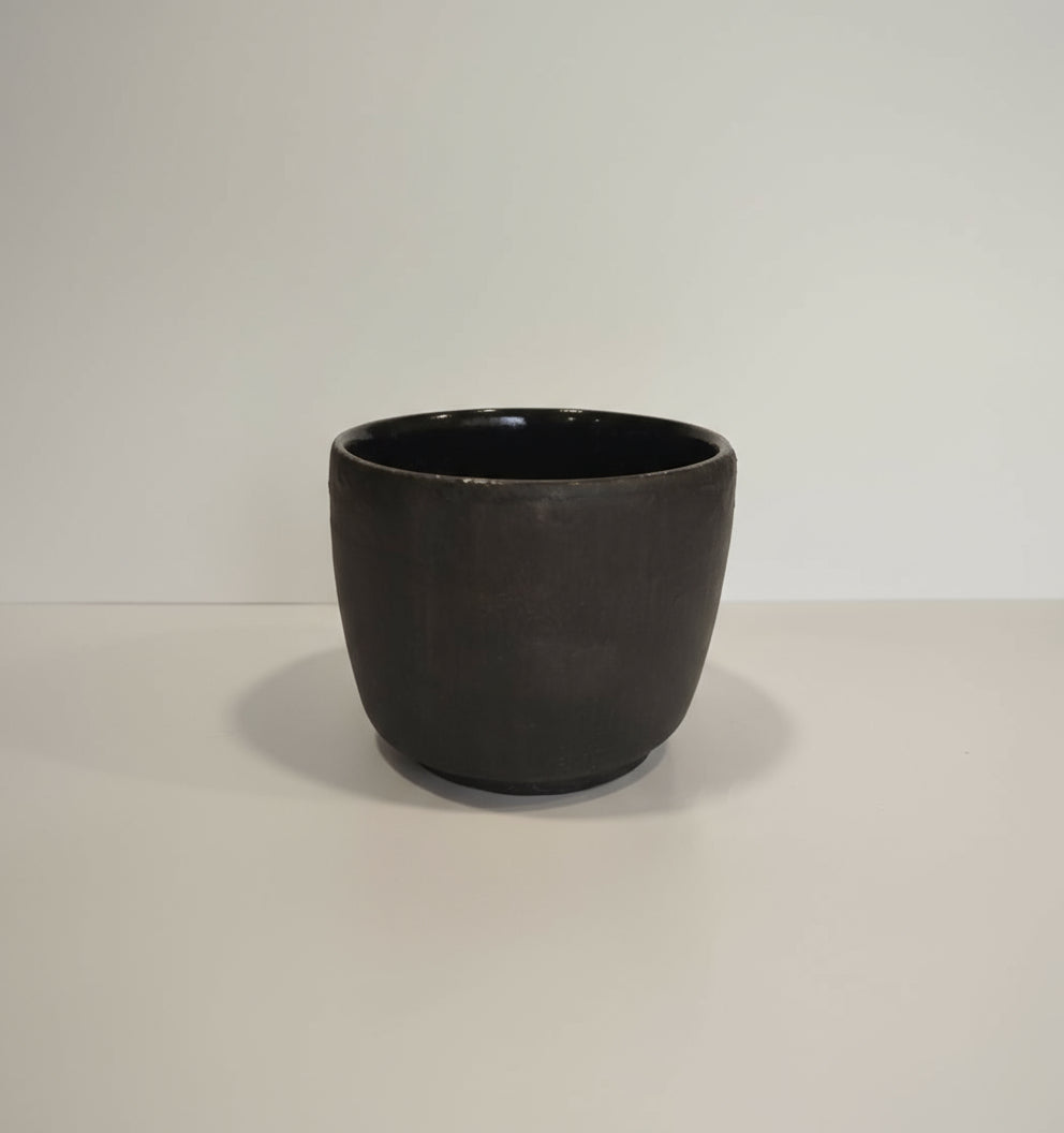 Copinho para Cafe/Chá em Cerâmica Grés – Preto Mate