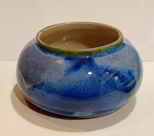 Peça Decorativa em Cerâmica Grés – Azulino