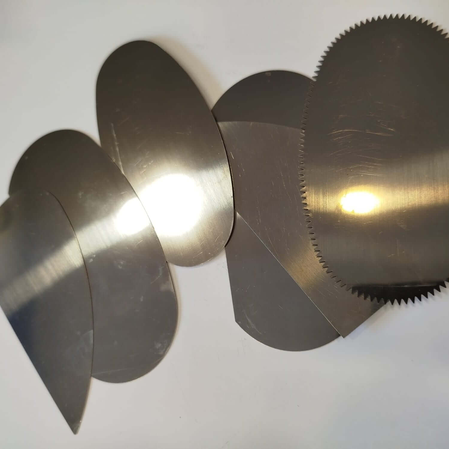 Rim de inox, ferramentas em aço inoxidável para modelar e alisar peças de barro.