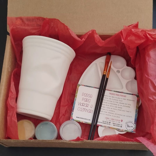 copo grande (copo de plástico esmagado)