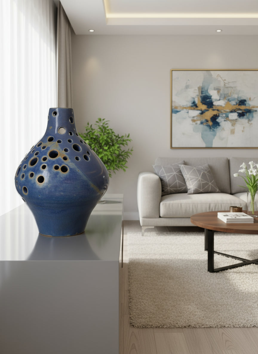 Jarra decorativa furada