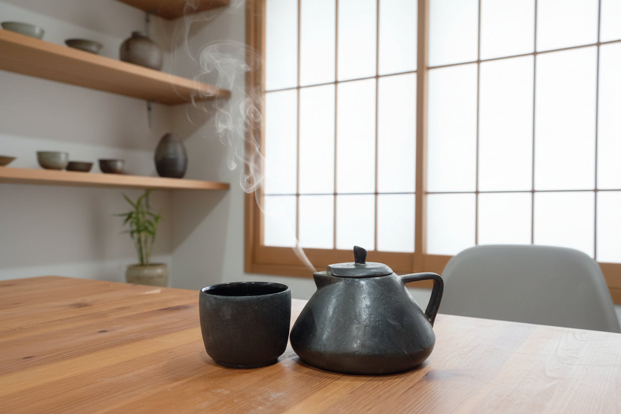 Bule para Chá em Grés – Cobre Colonial