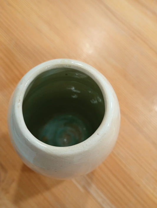 Vaso Pequeno em Grés com Vidrado Transparente