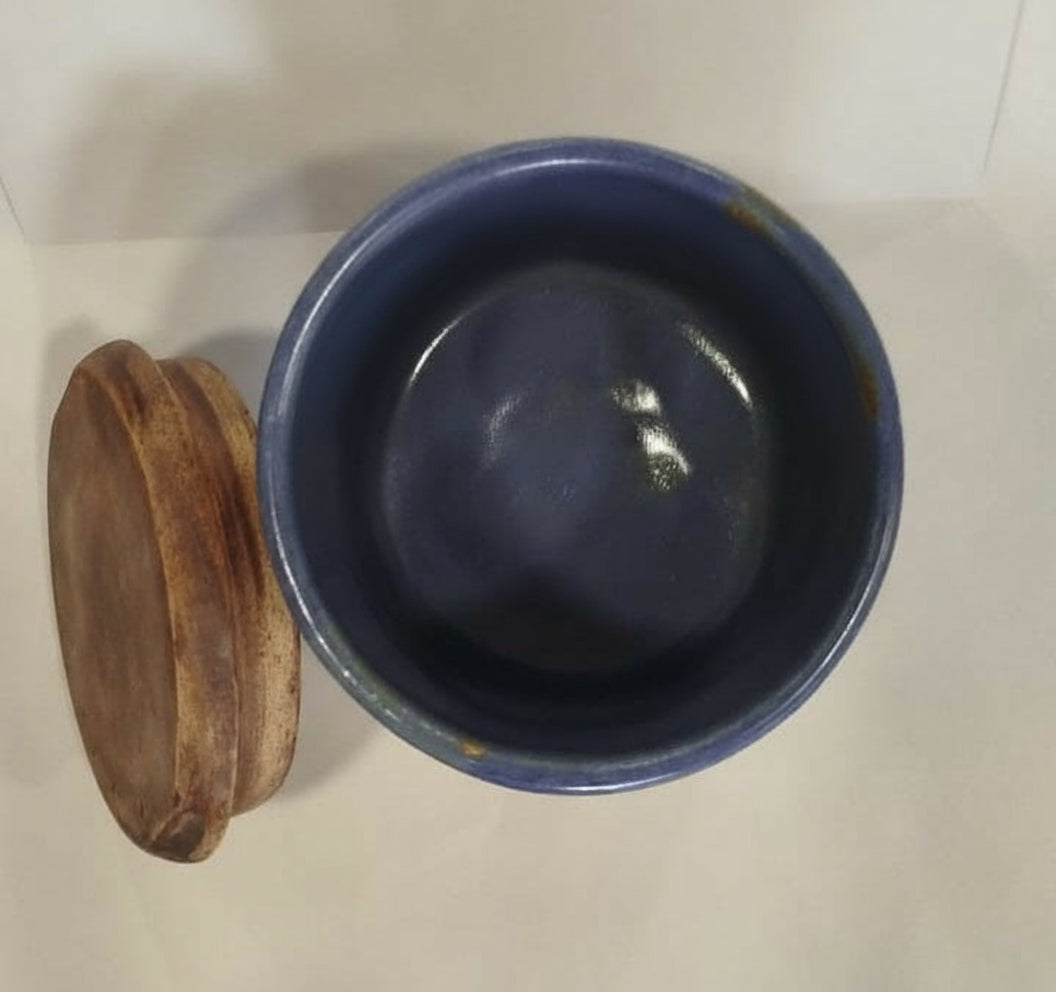 Frasco em Cerâmica Grés com Tampa