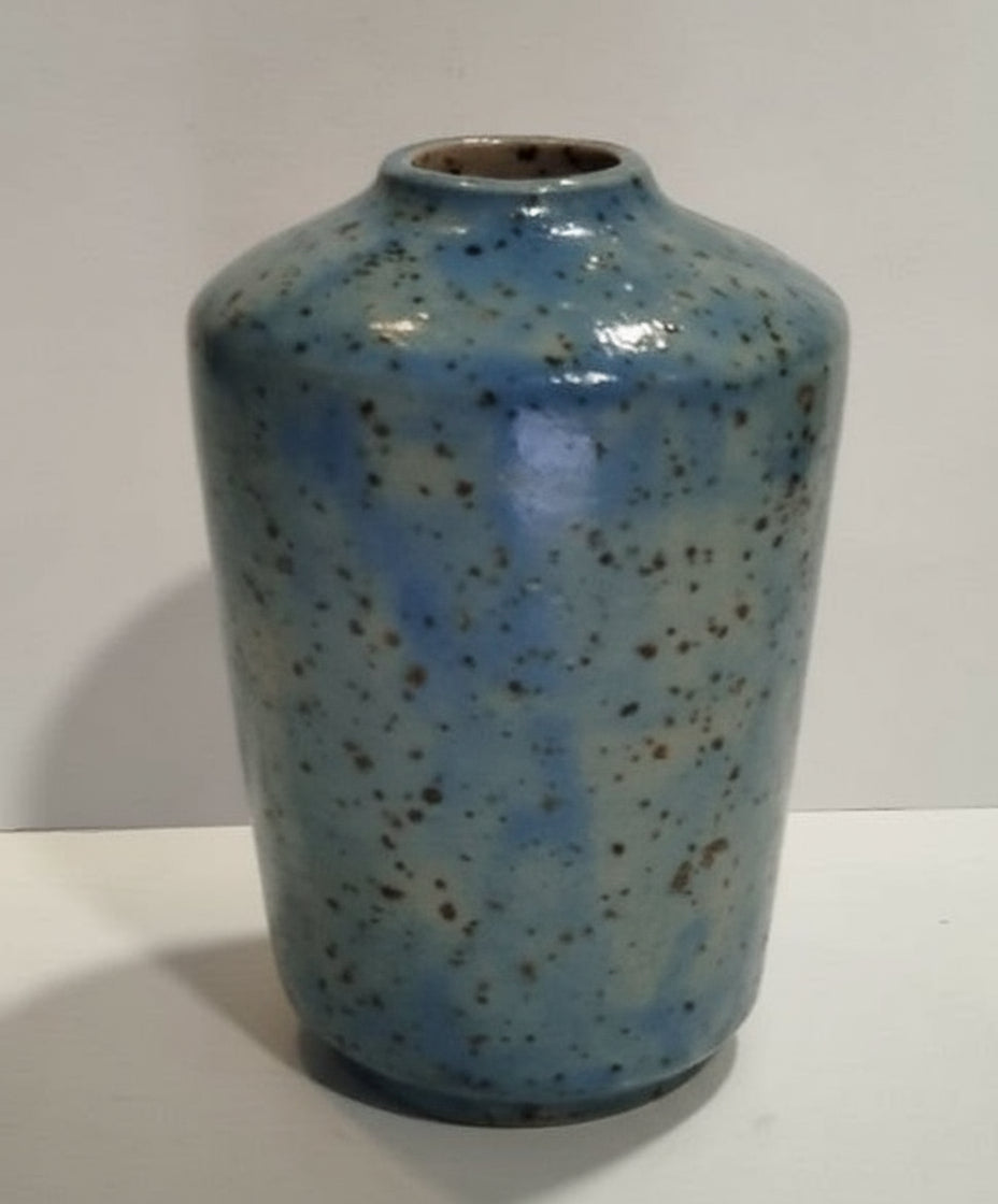 Pequeno Floreiro em Cerâmica Grés – Azulino