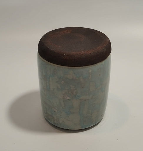 Frasco em Cerâmica com Tampa