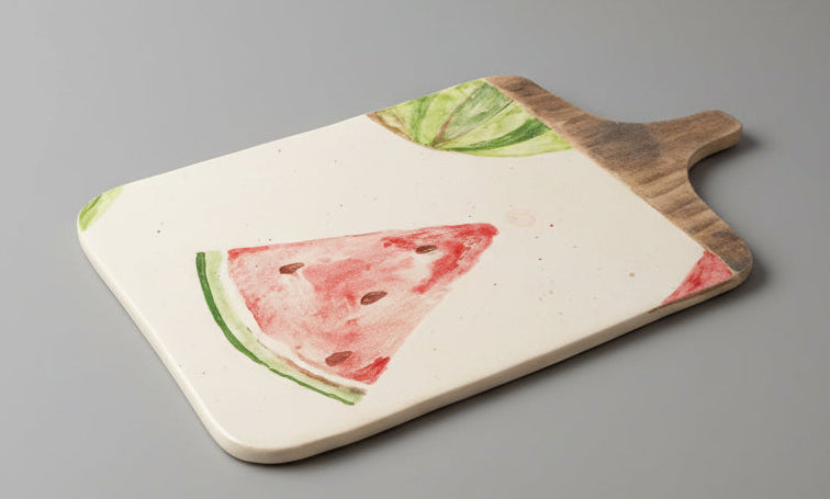 Tábuas Decorativas de Cozinha em Cerâmica – Técnica de Majólica