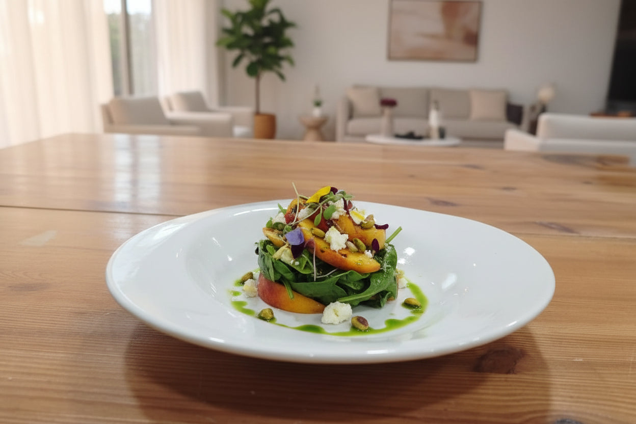 Prato Fundo em Grés com “Alas” Irregulares